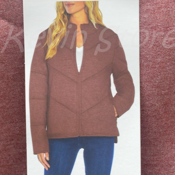 Three‎ Dots Quilted knit jacket Red - Picture 8 of 9